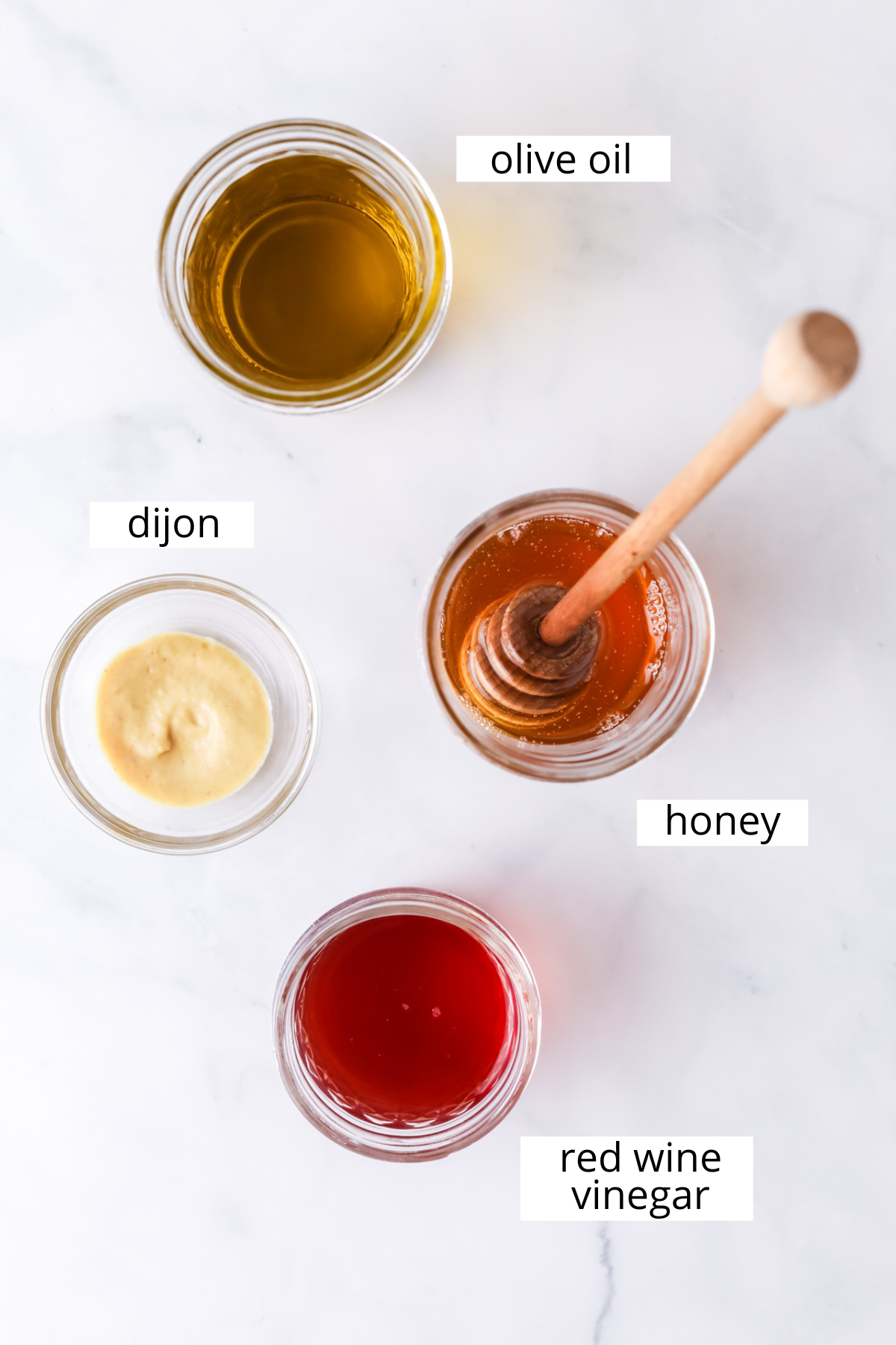 Everyday salad dressing ingredients.