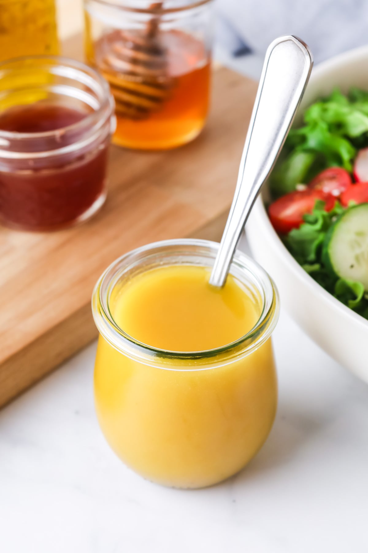 Everyday salad dressing with honey.