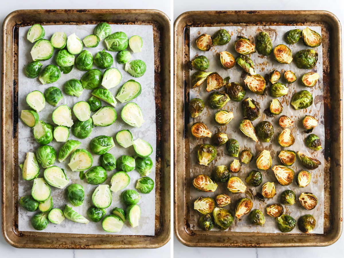 How to make balsamic brussels sprouts.