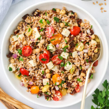 Farro salad.