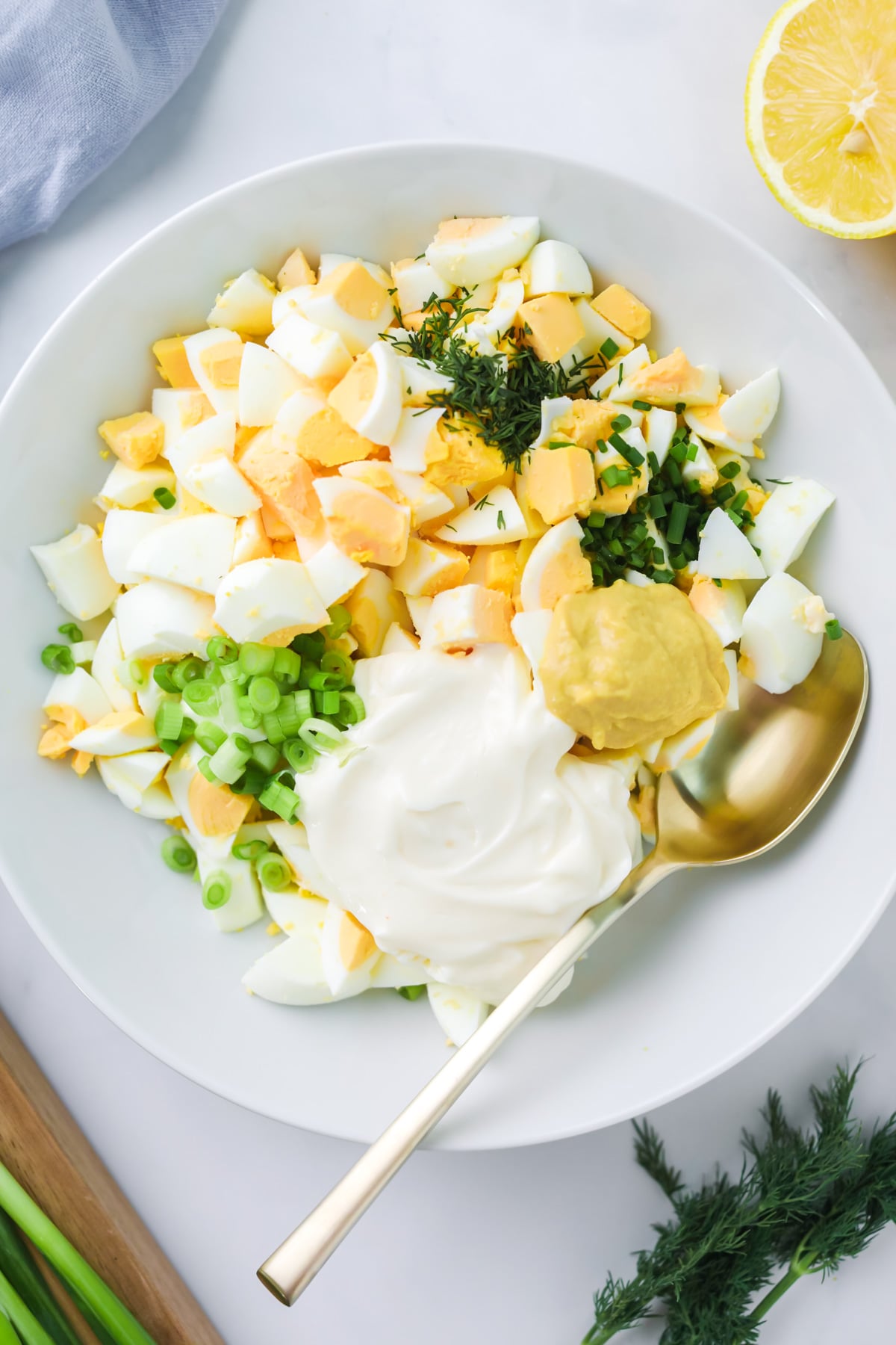 easy egg salad ingredients.