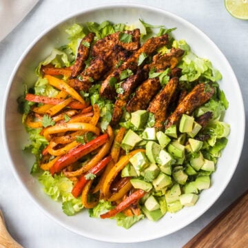 Chicken Fajita Salad.
