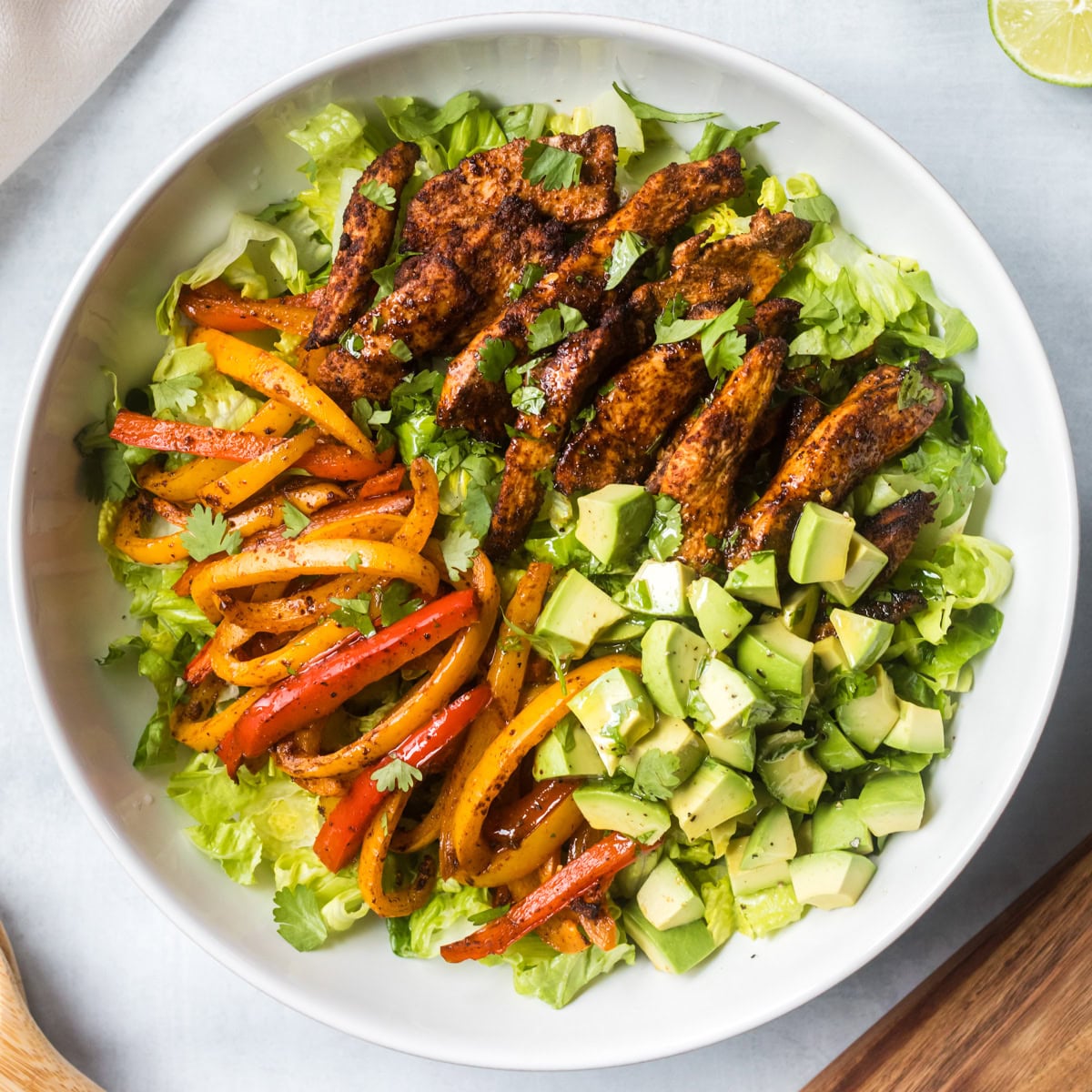 Chicken Fajita Salad.