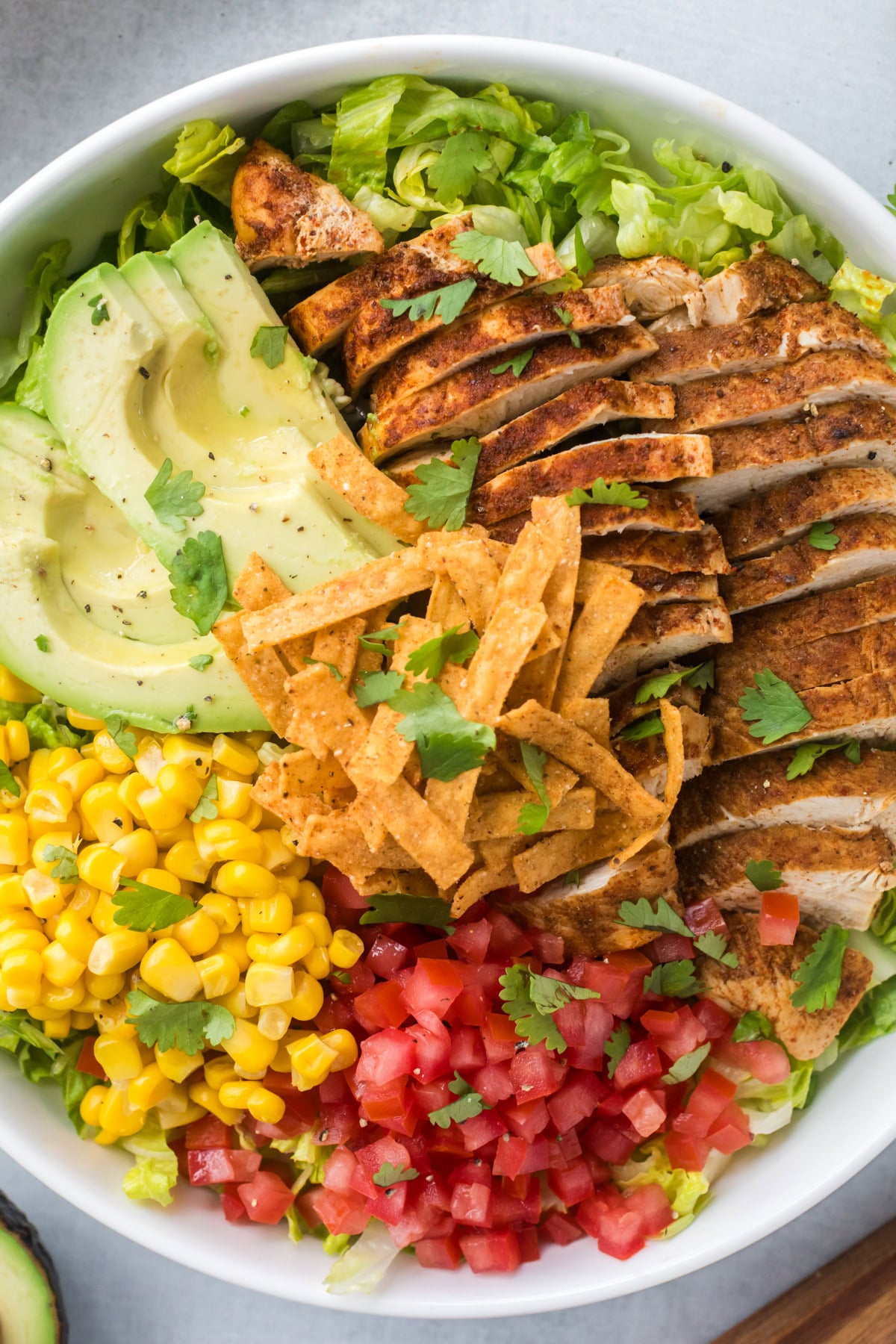 Santa Fe Chicken Salad ingredients. 